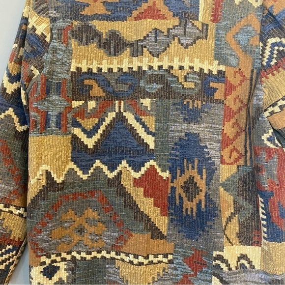 Vintage Aztec Tapestry Bohemian Blazer Jacket - Picture 7 of 14